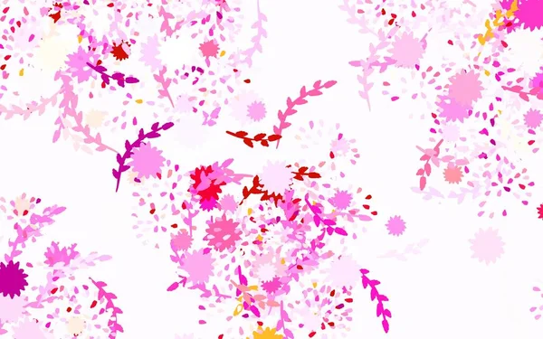 Světle Fialová Růžový Vektor Přírodní Pozadí Květinami Růže Barevná Ilustrace — Stockový vektor