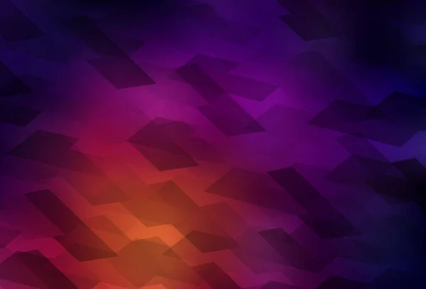 Dark Pink Yellow Vector Background Polygonal Style Rectangles Abstract Background — Stockvektor