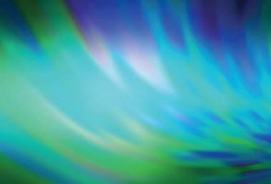 Açık yeşil vektör soyut parlak şablonu bulanıklaştırdı. Gradyan ile modern soyut çizim. Web siteniz için bulanık tasarım.