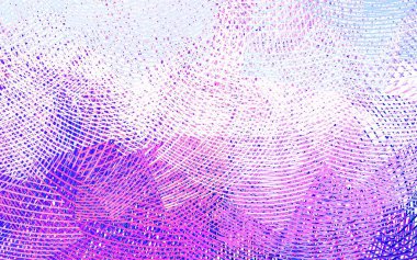 Açık Pembe, kıvrımlı çizgileri olan kırmızı vektör arkaplanı. Değişken çizgileri olan renkli geometrik örnek. İş tasarımınız için şablon.