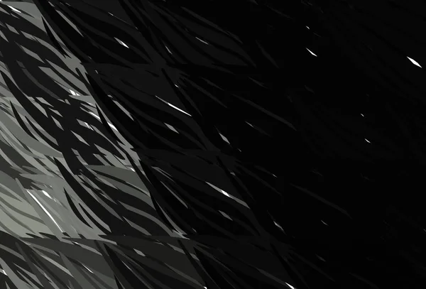 Темно Сірий Векторний Шаблон Вигнутими Лініями Кругова Абстрактна Ілюстрація Градієнтом — стоковий вектор