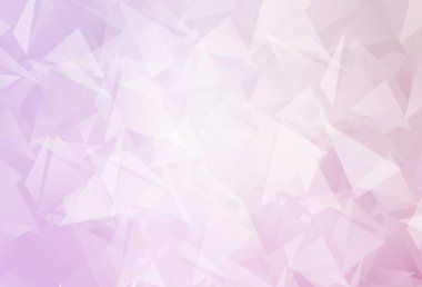 Hafif Mor vektör soyut mozaik arkaplan. Üçgenli renkli soyut çizimler. Pankartın için tamamen yeni bir şablon.