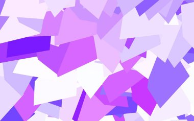 Açık Mor, üçgenli pembe vektör arkaplan. Soyut üçgenli dekoratif tasarım. Broşürler, broşürler için desen