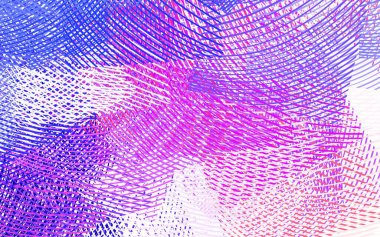 Açık pembe, kırmızı çizgili vektör deseni. Basit çizgilerle renkli gradyan çizimi. Markan için yeni kompozisyon.