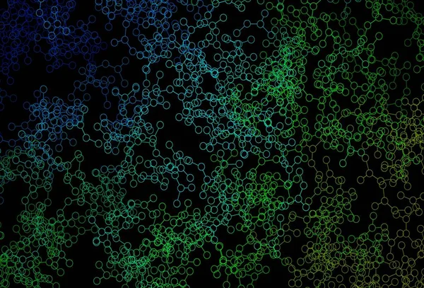 Темно Синий Зеленый Векторный Фон Формами Искусственного Интеллекта Красочный Дизайн — стоковый вектор