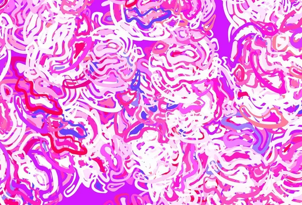 Hellviolette Rosa Vektorschablone Mit Chaotischen Formen Einfache Farbenfrohe Illustration Mit — Stockvektor