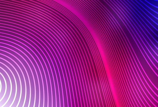 Koyu mor, pembe çizgili vektör deseni. Basit eğri biçiminde parlak renkli bir illüstrasyon. Marka kitabı için şık bir desen.