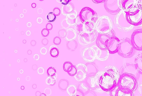 带斑点的浅粉色矢量背景 色彩艳丽的图画 有着模糊的自然风格的圆圈 招贴画设计 网站横幅设计 — 图库矢量图片