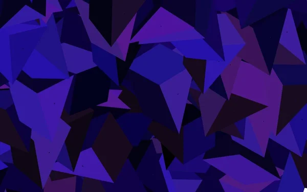 Dunkelvioletter Vektorhintergrund Mit Dreiecken Abstrakte Gradienten Illustration Mit Dreiecken Einfaches — Stockvektor