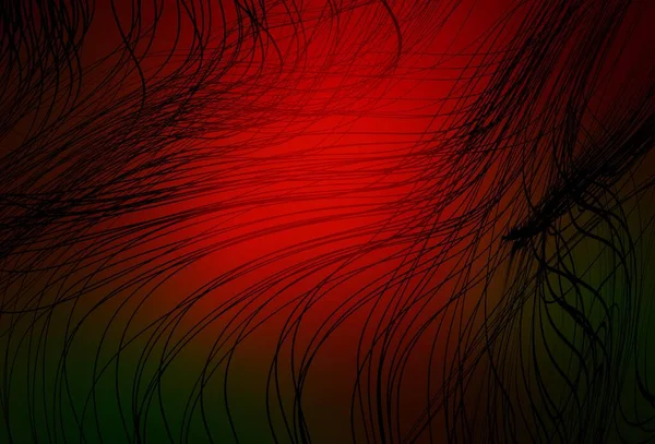 Темно Зеленый Красный Вектор Размытый Фон Современная Абстрактная Иллюстрация Градиентом — стоковый вектор