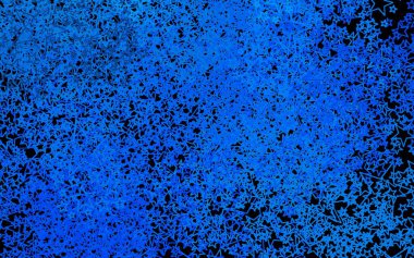 Parlak yıldızlı koyu mavi vektör düzeni. Bulanık arkaplanda gradyanı olan yıldızlar. Fütürist reklamlar ve kitapçıklar için şablon.