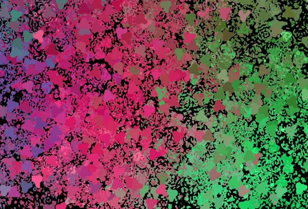 Темно Розовый Зеленый Векторный Отскок Мемфисом Простая Красочная Иллюстрация Абстрактными — стоковый вектор