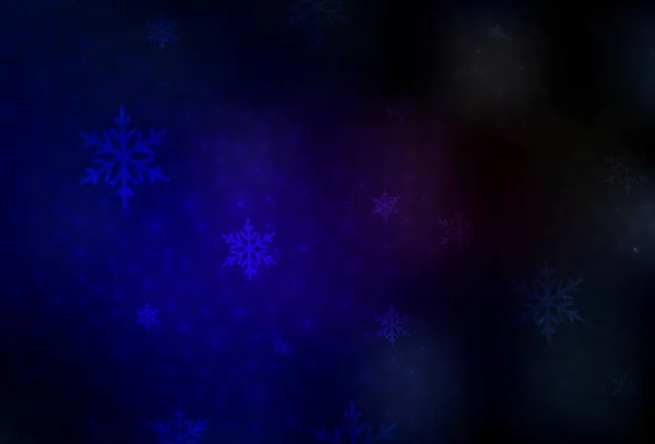 Bleu Foncé Motif Vectoriel Rouge Dans Style Noël Illustration Avec — Image vectorielle