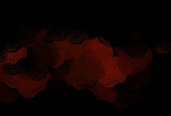 Dunkelbrauner Vektor Abstrakter Hintergrund Mit Blättern Kreative Illustration Unscharfem Stil — Stockvektor