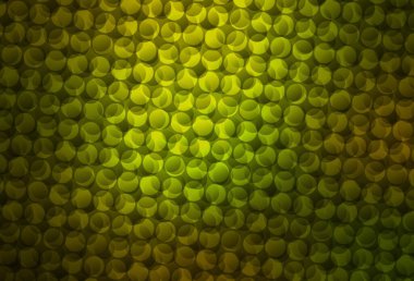 Disklerle koyu yeşil vektör dokusu. Parlak renkli soyut çemberlerin olduğu bir resim. Fütürist reklamlar ve kitapçıklar için şablon.