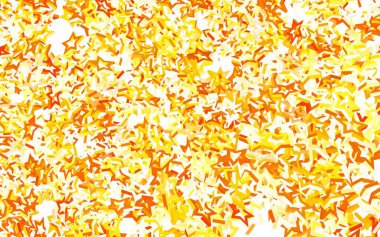 Yılbaşı yıldızlı açık sarı vektör deseni. Yıldızlı parlak renkli illüstrasyon. Astroloji web siteleri için desen.