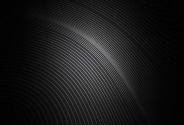 Eğri çizgileri olan koyu gri vektör deseni. Soyut tarzda gradyan çizgilerle akıllı illüstrasyon. Tasarımınız için desen.