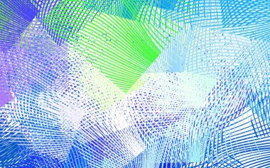 Açık mavi, çizgili sarı vektör şablonu. Eğri şekilli yepyeni renkli bir tasvir. Fikirlerin için bir örnek..