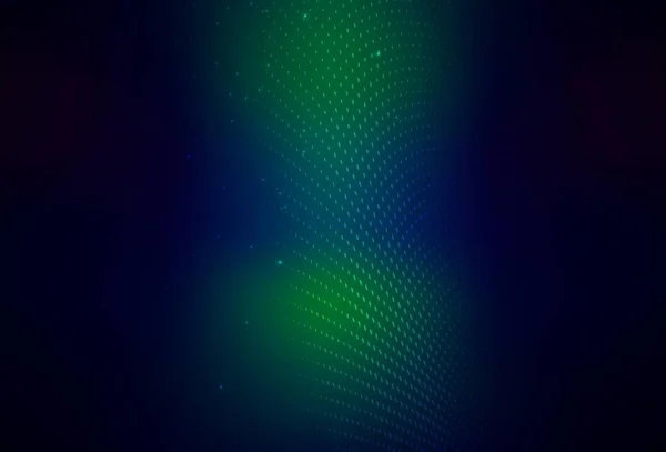 Dark Blue Green Vector Abstract Illustration Colored Bubbles Nature Style — Vetor de Stock