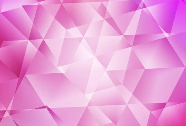 Light Pink Vector Gradient Triangles Template Triangular Geometric Sample Gradient — Stockvektor