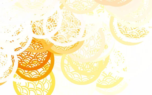 Luz Naranja Vector Hermosa Ilustración Color Con Círculos Borrosos Estilo — Vector de stock