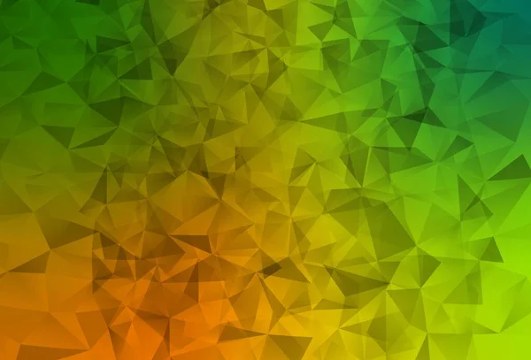 Light Green Yellow Vector Polygon Abstract Layout Modern Abstract Illustration — стоковый вектор