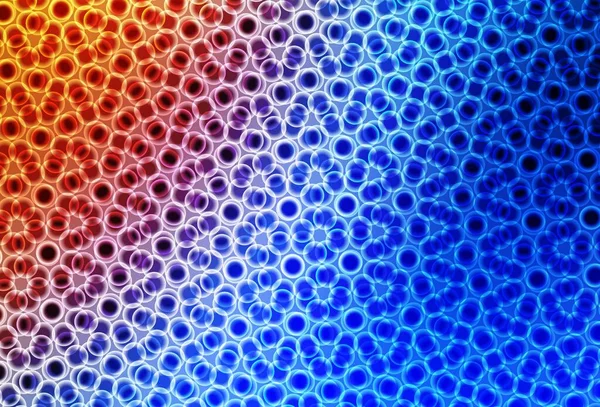 Bleu Clair Motif Vectoriel Rouge Avec Sphères Design Décoratif Flou — Image vectorielle