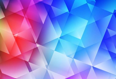 Light Multicolor vektör mozaik arkaplan. Çokgen şekilli bir örnek. Cep telefonunun arka planının şablonu.