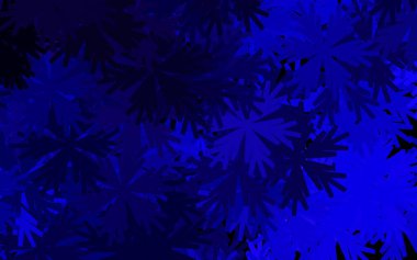 Koyu mor vektör, çiçekli soyut arkaplan. Çiçeklerle karalama tarzında renkli çizimler. Duvar kağıtları, boyama kitapları için desen.