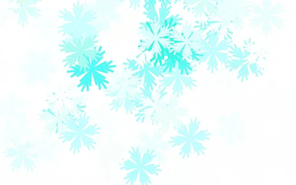 Modèle Doodle Vectoriel Vert Clair Avec Des Fleurs Illustration Avec — Image vectorielle