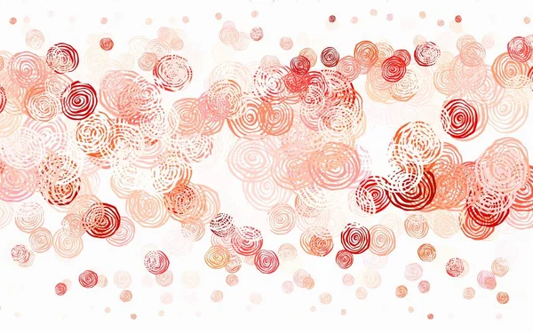 Light Red Vector Natural Backdrop Roses Glitter Abstract Illustration Flowers — стоковый вектор