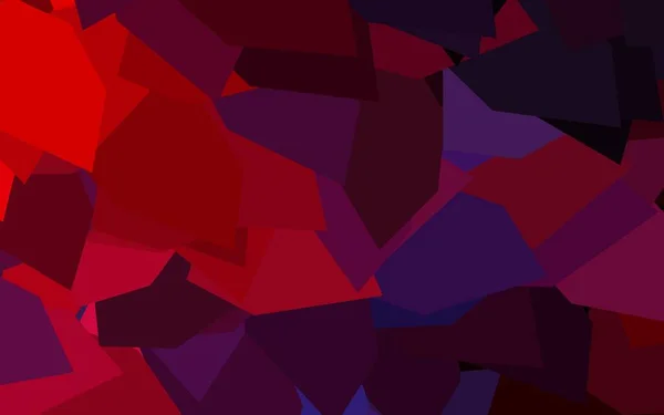 Dunkelrosa Roter Vektorhintergrund Mit Linien Dreiecken Illustration Mit Einer Reihe — Stockvektor