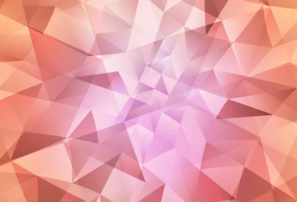 Light Pink Vector Polygon Abstract Layout Creative Geometric Illustration Origami — Stockvektor