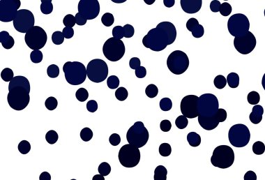 Koyu pembe, daire şekilli mavi vektör düzeni. Bulanık yağmur damlaları olan soyut bir çizim. Fütürist reklamlar ve kitapçıklar için şablon.