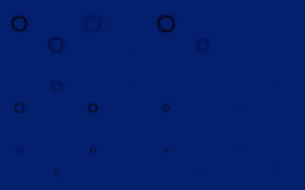 Światło Niebieskie Tło Wektorowe Kropkami Ilustracja Zestawem Świecących Kolorowych Kręgów — Wektor stockowy