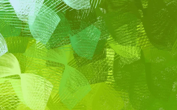 Hellgrünes Gelbes Vektormuster Mit Scharfen Linien Linien Auf Verschwommenem Abstrakten — Stockvektor