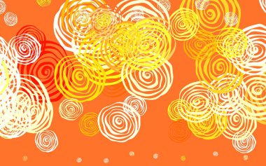 Açık Kırmızı, sarı vektör doğal arka plan ve güller. Renkli, soyut karalama çiçekleri olan bir resim. Web sitesi yöneticileri ve tasarımları için desen.