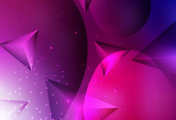 Темно Фиолетовый Розовый Вектор Множеством Разноцветных Кругов Линий Блестящие Абстрактные — стоковый вектор