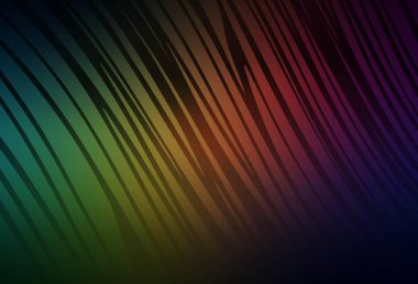 Koyu yeşil, kıvrımlı çizgileri olan kırmızı vektör arkaplan. Soyut ve gradyan renkte renkli çizimler. Markan için yeni kompozisyon.