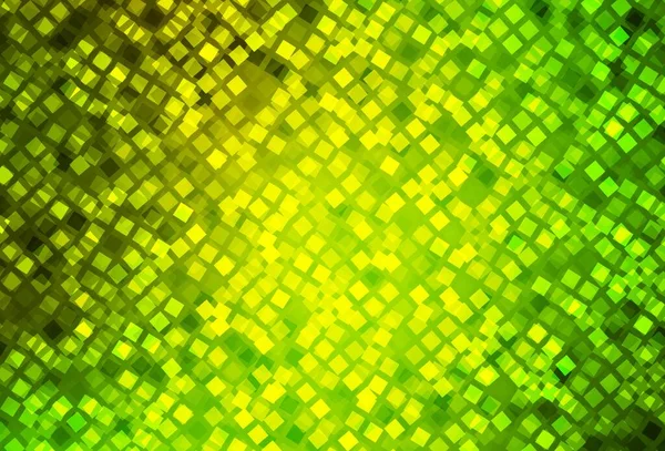 Světle Zelená Žlutá Vektorová Textura Pravoúhlém Stylu Obdélníky Abstraktním Pozadí — Stockový vektor