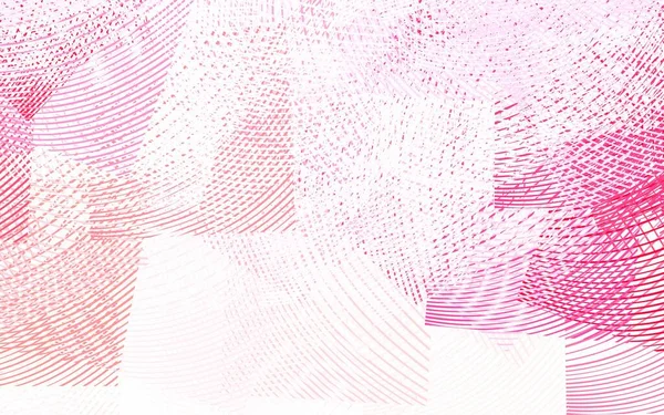 Světle Růžový Vektorový Vzor Zakřivenými Čarami Zbrusu Nová Barevná Ilustrace — Stockový vektor