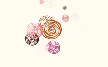 Açık Kahverengi vektör şablonu ve güller. Karalama tarzında çiçekli renkli bir çizim. Marka kitabınız için yeni şablon.