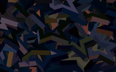 Koyu pembe, sarı vektör arka planı ve çokgen tarzı. Soyut üçgenli dekoratif tasarım. Duvar kağıtları için zarif tasarım.