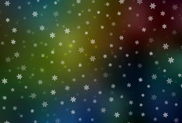 Fond Vectoriel Multicolore Foncé Dans Style Noël Design Coloré Dans — Image vectorielle