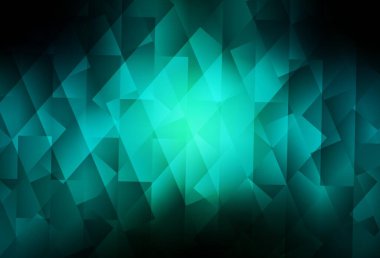 Koyu mavi, dikdörtgenli yeşil vektör arkaplan. Soyut arkaplanda dikdörtgenler ve renkli gradyanlar. İş ilanları, broşürler, broşürler için desen