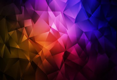 Koyu pembe, kırmızı vektör düşük polimer arkaplan. Yarım ton şeklinde, üçgenli yaratıcı illüstrasyon. Marka kitabınız için yeni şablon.