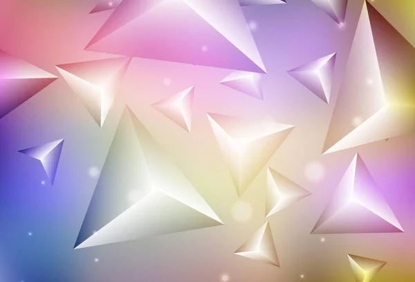 Светлый Многоцветный Вектор Фона Треугольниками Декоративный Дизайн Абстрактном Стиле Треугольниками Векторная Графика
