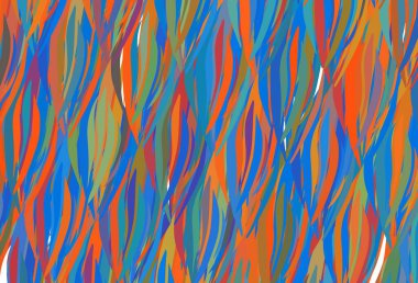 Eğri çizgileri olan koyu renkli vektör deseni. Basit çizgilerle renkli gradyan çizimi. İşiniz için en iyi tasarım.