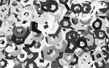 Altıgenli Light Gray vektör arkaplanı. Renkli altıgenli soyut illüstrasyon. İniş sayfaları için desen.