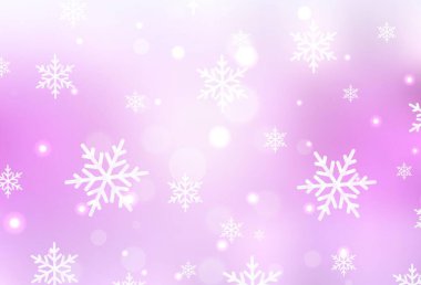 Karnaval tarzında açık pembe vektör şablonu. Modern soyut Noel ruh hali şekilleri. Kitapçıklar, eğitim broşürleri.